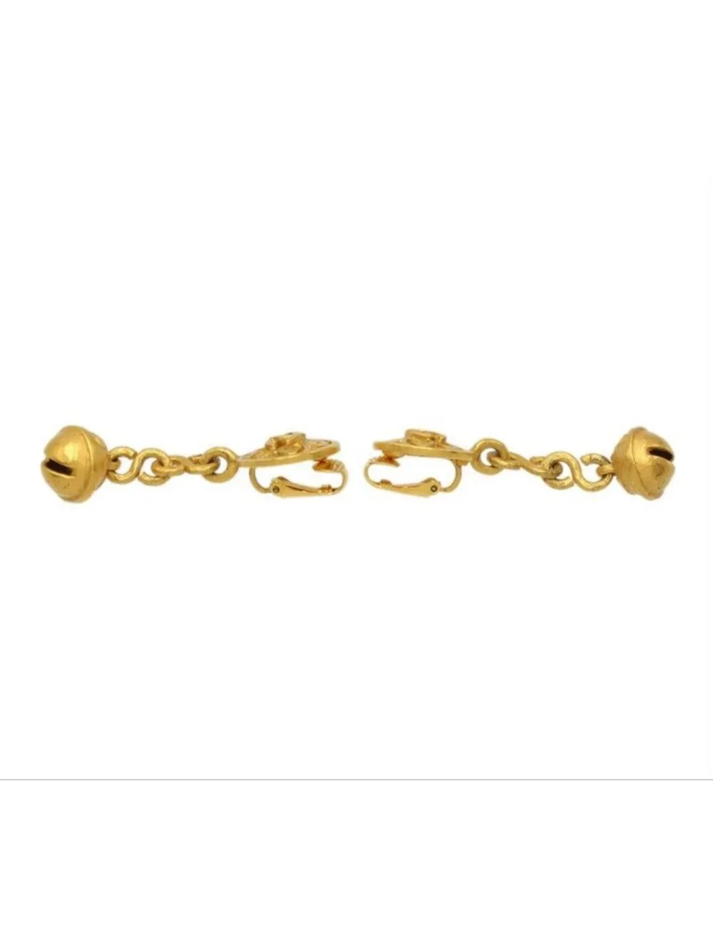 Chanel Coco Mark Bell Motif Swing Earrings 95